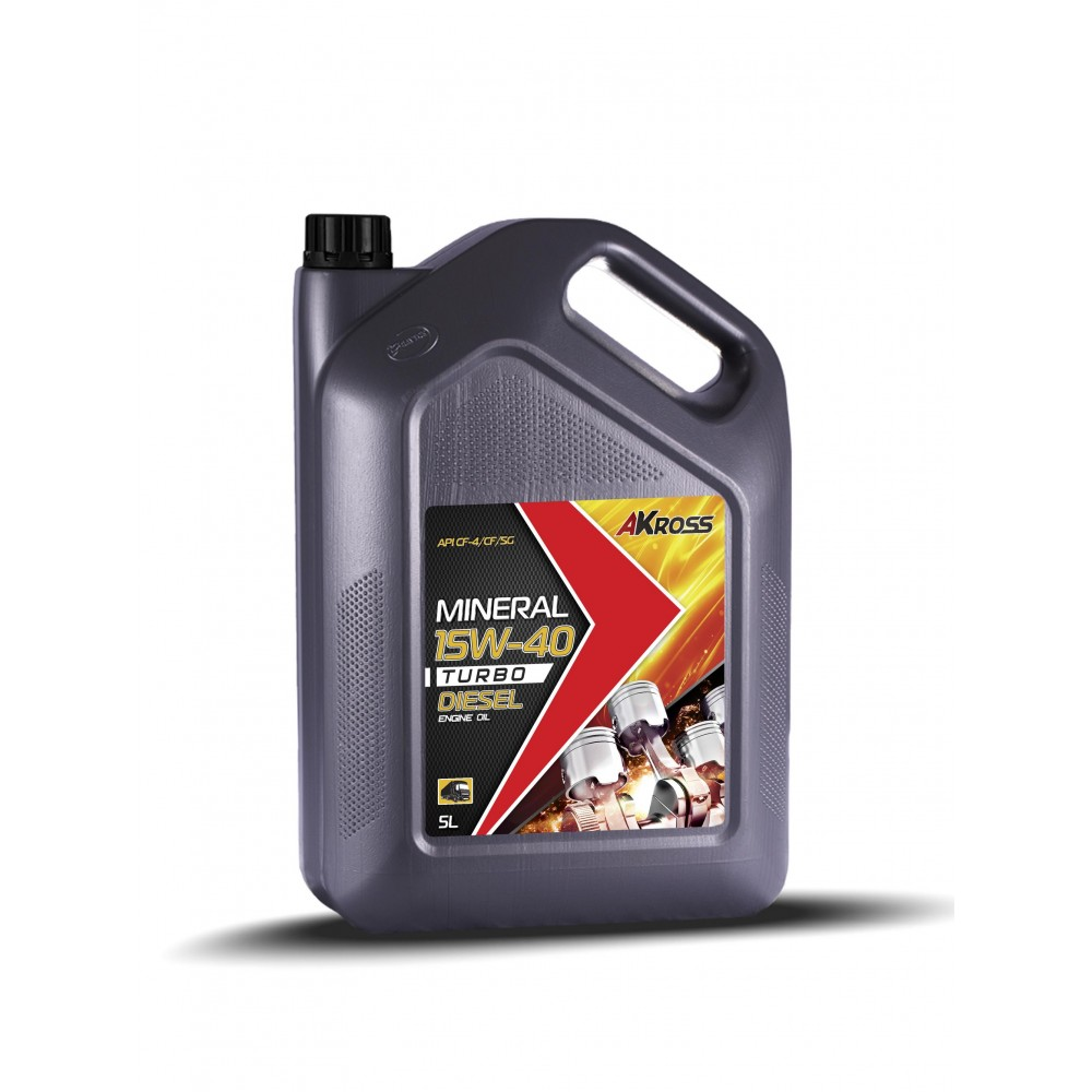 Моторное масло AKross 15W-40 Turbo Diesel СF-4 5 л (дизель)
