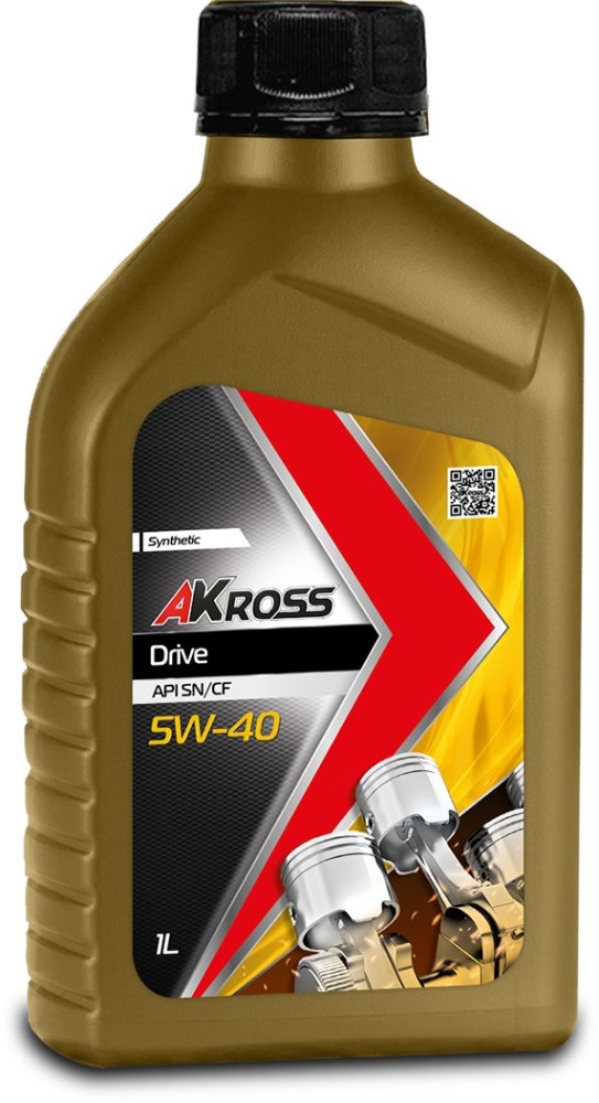 Моторное масло AKross 5W-40 DRIVE SN/CF 1л