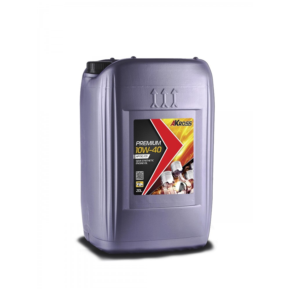 Моторное масло AKross 10W-40 Premium SG/CD 20 л (бензин)
