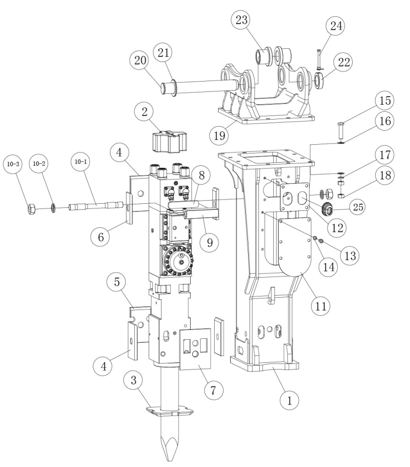 RR3500F - корпус (03000SDA Комплект демпферов)