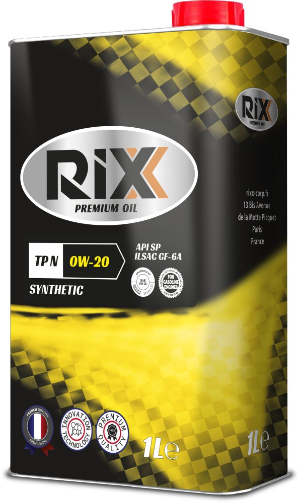 Cинтетическое моторное масло RIXX TP N SAE 0W-20 API SP-RC ILSAC GF-6A 1 л