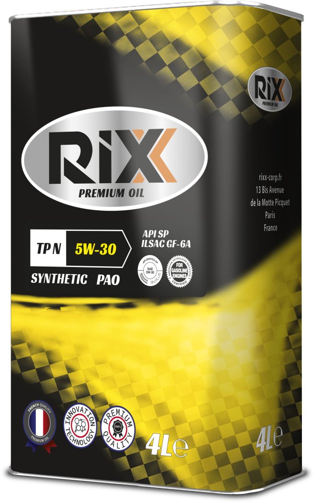 Синтетическое моторное масло RIXX TP N 5W-30 SP-RC GF-6A 4 л