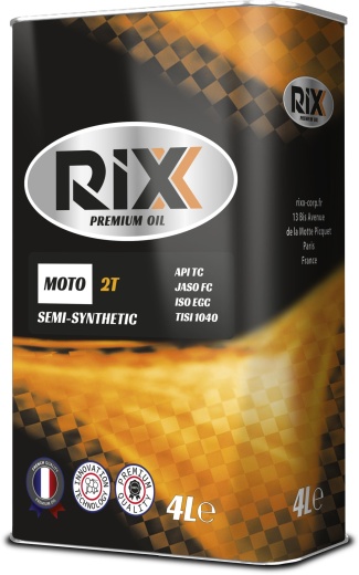 Полусинтетическое моторное масло RIXX MOTO 2T 4 л для двухтактных двигателей