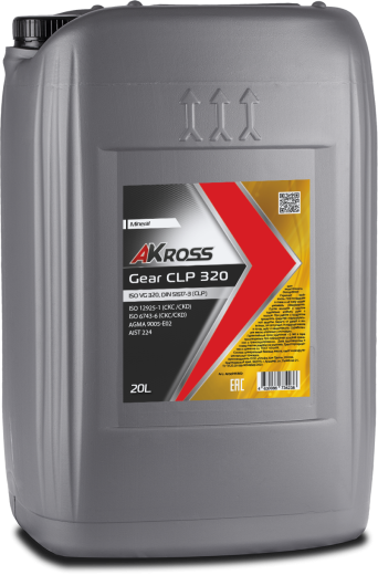 Минеральное редукторное масло AKross Gear CLP 320 канистра 20 л